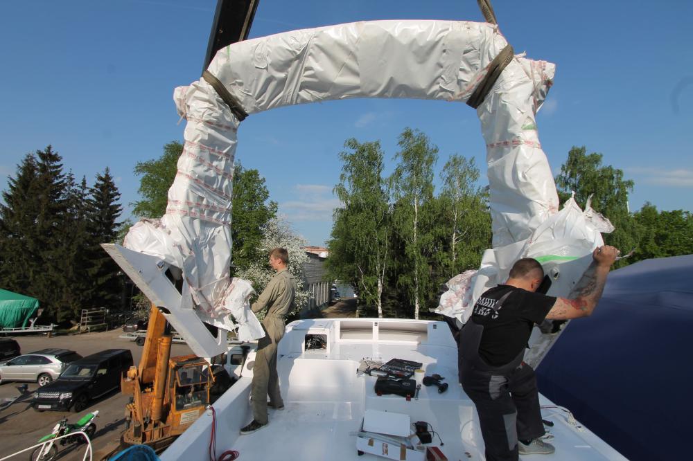 Сборка новой яхты Azimut 54. Сдача и тест-драйв