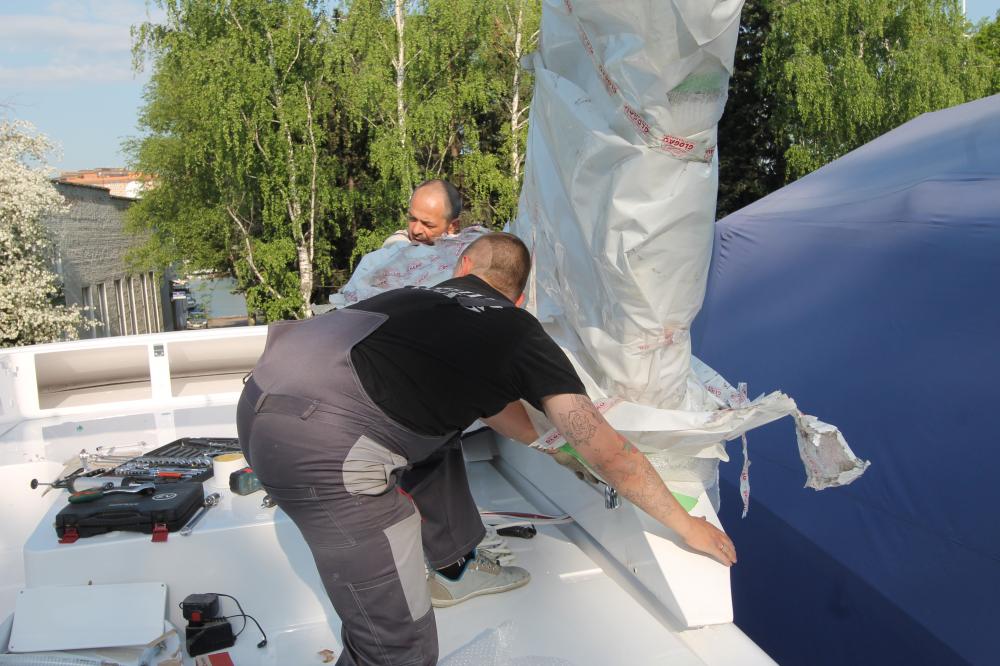 Сборка новой яхты Azimut 54. Сдача и тест-драйв