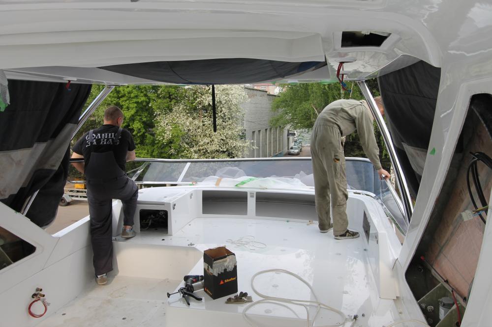 Сборка новой яхты Azimut 54. Сдача и тест-драйв
